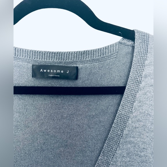 New York Yankees Awesome J Cashmere Wool Knit Sweater Vest Dress V-Neck - Picture 5 of 7